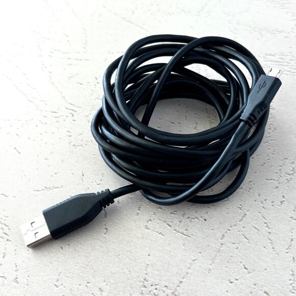 USBA to Micro-USB Charging Cable - 9FT - Black - Picture 1 of 1